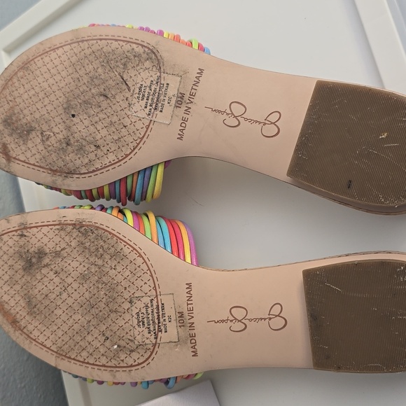 Jessica Simpson Colorful Women's Slide Sandals, Size 10M - Picture 3 of 6